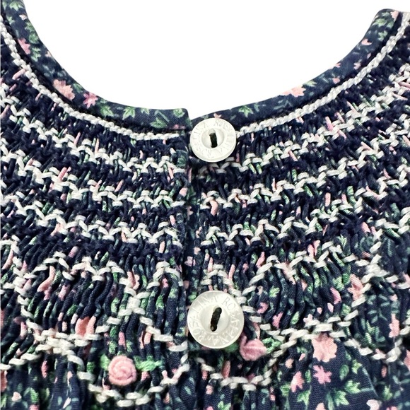Rosalina | Vintage Floral Smocked Dress (2T) - Picture 5 of 6